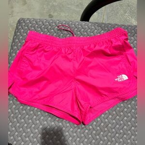 Brand new northface hydrenaline shorts, size large, bright pink